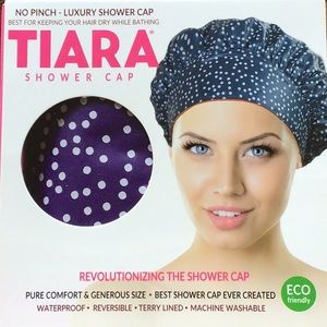 -NWT TIARA Luxury Shower Cap -Eco Friendly
